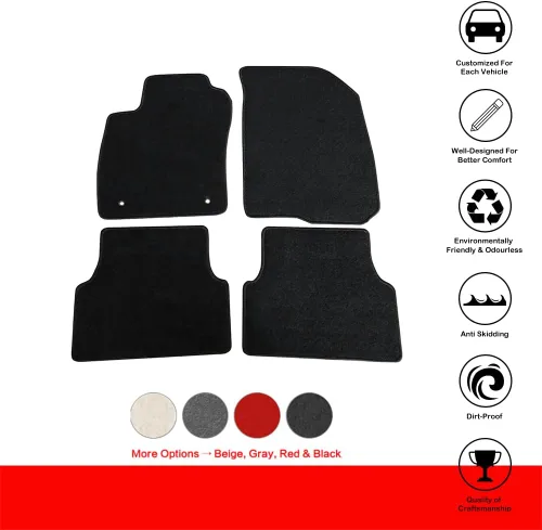 Miniatura 3 de IKON MOTORSPORTS - Alfombrillas compatibles con Chevrolet Sonic 2012-2020, 4Dr Factory Fitment, alfombrillas delanteras y traseras de nailon