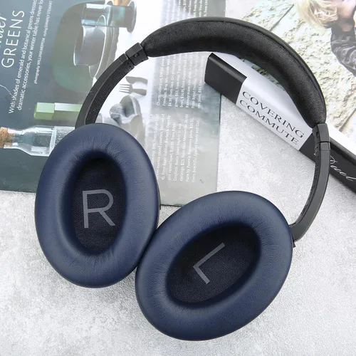 Miniatura 61 de Almohadillas para los oídos para Bose QuietComfort 45 QC45 QC35 ii QC35, cojines de cuero de piel de cordero para auriculares profesionales, QC45