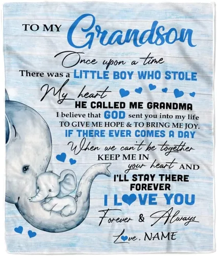 Miniatura 35 de Manta personalizada con texto en inglés «To My Grandson from Grandma Grandpa You Will Never Lose Lion Nison», manta de forro polar personalizada