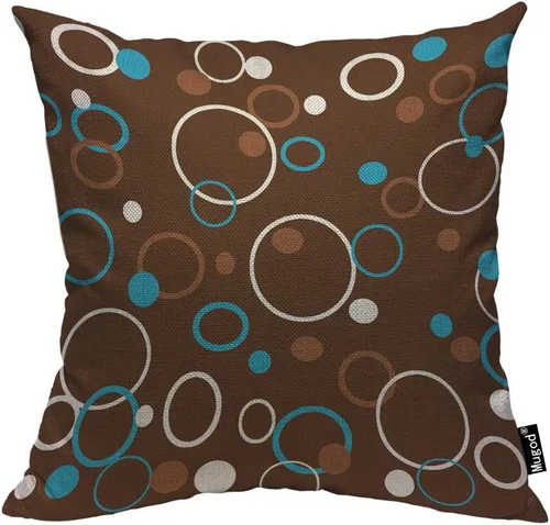 Miniatura 14 de Mugod Funda de almohada decorativa de pelota de tenis, bolas redondas paralelas, amarillas, verdes, negras, blancas, de algodón, fundas de almohada