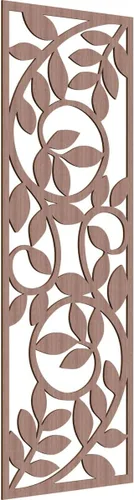 Miniatura 100 de 9 3/8"W x 24 3/8"H x 1/4"T Utica Decorativo Fretwork Madera Paneles de Pared, Abedul