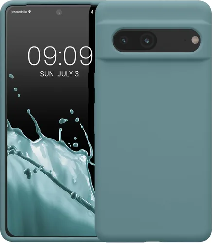 Miniatura 8 de kwmobile Funda compatible con Google Pixel 7 - Funda de silicona TPU con acabado suave - Piedra antigua