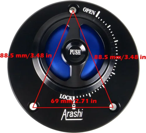 Miniatura 5 de Tapas de depósito de combustible de motocicleta para Yamaha R15 R25 R3 R6 R6S R1 MT01 MT07 MT09 MT10 FZ8 FZ6 XJ6 V-max XJR13000 FJR1300 XT660 (negro)