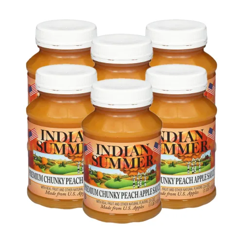 Miniatura 10 de Indian Summer Puré de manzana en trozos premium hecho con manzanas estadounidenses por cultivadores estadounidenses