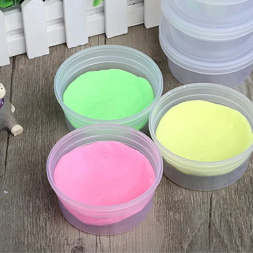 Miniatura 6 de GWHOLE Recipientes de slime con tapas, paquete de 20 recipientes pequeños de plástico reutilizables para almacenamiento de materiales de slime