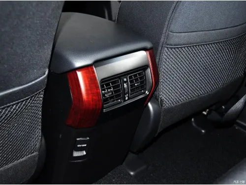 Miniatura 4 de ABS madera grano interior consola trasera salida de aire panel marco cubierta ajuste ajuste para Toyot* Prado FJ150 2010 ~ 2017