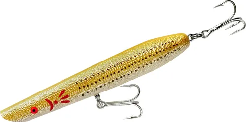 Cotton Cordell Señuelo de pesca de lápiz Popper Topwater Amarillo perla