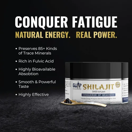 Miniatura 5 de GWAP Resina Shilajit para hombres, 85% ácido fúlvico, shilajit puro del Himalaya para energía, resistencia y apoyo de bienestar con máxima potencia