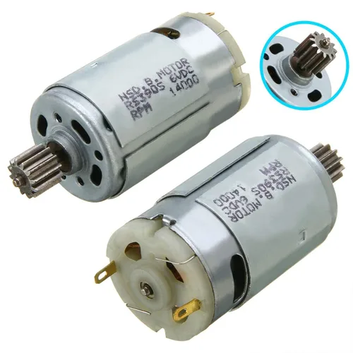 6V 14000RPM Motor Eléctrico RS390 Kid Car Motor Para Kid Ride On Car Bike Toy Gear Box Motor Para Piezas de Motor Accesorios