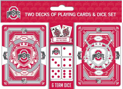 Miniatura 10 de MasterPieces Game Day - NCAA Texas A&M Aggies - Paquete de 2 cartas de juego y dados - Juego con licencia oficial para adultos y familia