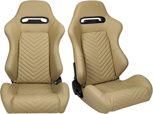 Miniatura 12 de FREEMOTOR802 Asientos universales de carreras, asientos deportivos reclinables con control deslizante de doble bloqueo ajustables, 1 par