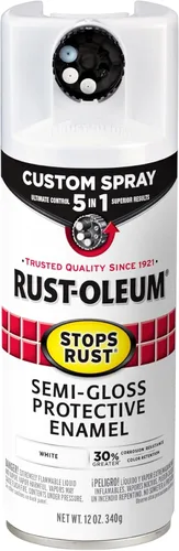 Miniatura 43 de Rust-Oleum 376855 - Pintura en aerosol antióxido personalizada 5 en 1, 12 onzas, color negro mate, (paquete de 1)