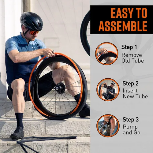 Miniatura 4 de Tubolito S-Tubo Interior TPU 700C x 0.709-1.102 in, 1.654 in/2.362 in/3.150 in Tubo interior de bicicleta de carretera más pequeño y ligero