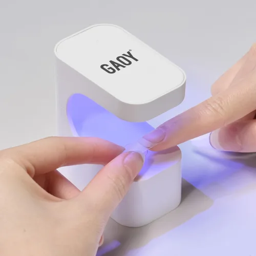 Miniatura 9 de GAOY Mini Luz UV para Uñas de Gel, Pequeña Luz de Curación con 2 Temporizadores, Lámpara de Uñas LED en Forma de U para Curación Rápida, Púrpura