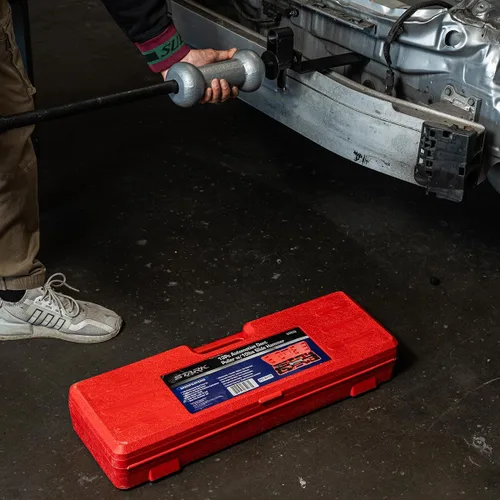 Miniatura 8 de XtremepowerUS Juego de 13 piezas de cuerpo extractor de abolladuras automotriz de 10 libras, marco de reparación de martillo deslizante de 10