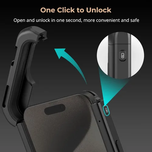 Miniatura 3 de SmallRig para iPhone 15 Pro Max Jaula para teléfono con adaptador de filtro de 67mm, diseño de liberación rápida mejorado para videografía/grabación