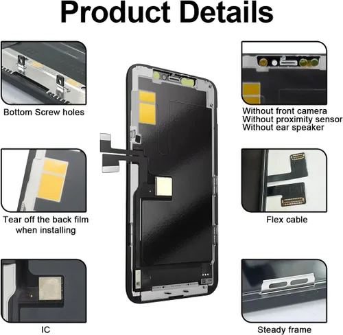 Miniatura 6 de [No LCD] Reemplazo de pantalla para iPhone X OLED de 5.8 pulgadas (A1865 A1901 A1902), pantalla táctil 3D digitalizador kit de reparación