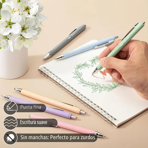 Miniatura 3 de Mr. Pen - Bolígrafos retráctiles para diario bíblico, paquete de 6, tinta de color, bolígrafo de escritura suave, sin manchas, agarre cómodo, ideal