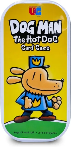 Miniatura 2 de University Games Dog Man Hot Dog - Juego de Cartas en Lata, El Juego de Colección Rápido y Frenético para Niños con Arte de los Libros de Dog Man