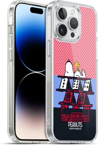 Miniatura 332 de Head Case Designs Funda de gel con licencia oficial de Peanuts Snoopy & Woodstock Halfs and Laughs [protección de grado militar] compatible