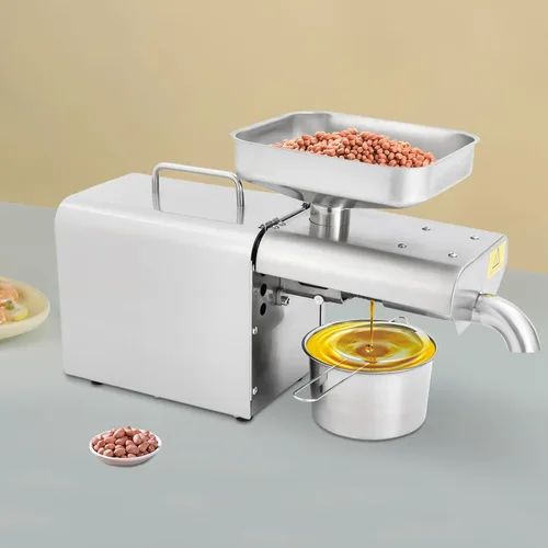 Miniatura 7 de Máquina automática de prensa de aceite eléctrica, extractor de prensa de aceite de 750 W, expulsor de aceite orgánico para maní, sésamo, coco, soja
