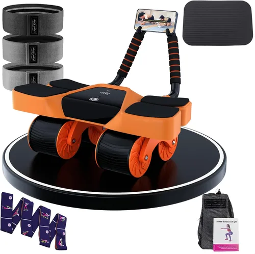 Miniatura 8 de 2026 New 4-Wheel Abdominal Roller with Elbow Support : Latest Upgraded High-Performance Exercise Machine With Automatic Rebound, Multi- layered