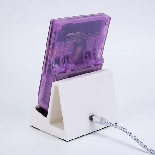 Miniatura 3 de Miyoo Mini Plus Soporte de carga 3D Impreso Muelle magnético (blanco)