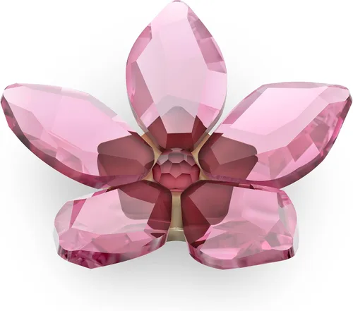 Miniatura 17 de Swarovski Garden Tales - Imán de flor de cerezo, pequeño, cristales de Swarovski rosa y metal con acabado en tono dorado, parte de la colección