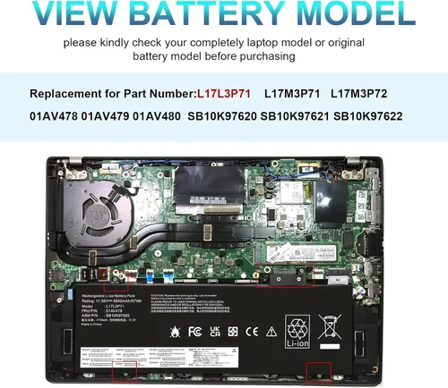 Miniatura 8 de ASUNCELL 1F22N - Batería para portátil de 15.2 V, 60 Wh, 3750 mAh, 4 celdas, compatible con Dell Alienware M15 M17 R1 G7 7590 7790 G5 5590-D2783W