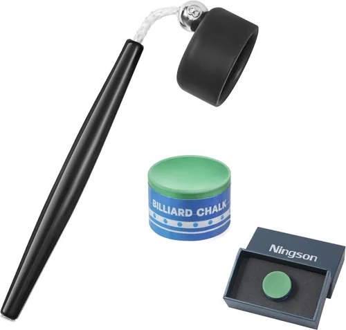 Miniatura 8 de Tiza para Taco de Billar Paquete de 2, Tiza Redonda Premium para Palo de Billar Accesorios de Mesa de Billar para Torneos Profesionales, Clubes