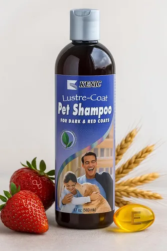 Miniatura 5 de Kenic Dark Coat Shine - Champú acondicionador para perros y gatos, mejora el color y el brillo de la capa profunda, sin jabón ni parabenos