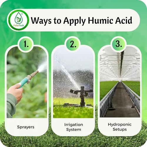 Miniatura 3 de FoliarTech - Fertilizante orgánico de ácido húmico para césped, mezcla mineral húmica fúlvica para árboles, arbustos, ornamentales, verduras