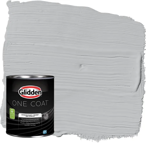 Miniatura 44 de Glidden Pintura Interior + Imprimación: Gris/Plata Antigua, Una Capa, Satinado, 1 Galón