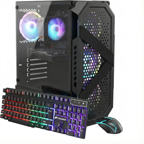 Miniatura 7 de STGAubron Computadora de escritorio para videojuegos, Intel Core i5-13400F de 13ª generación hasta 4.6G, GeForce RTX 3050 6G, 16G DDR4, 512G SSD