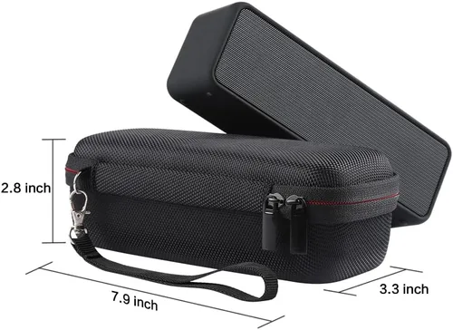 Miniatura 7 de Estuche para Anker 2 Altavoz Portátil Hard Shell Travel Estuche de transporte Bolsa de almacenamiento (negro)