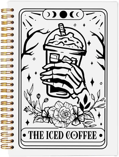 Miniatura 22 de Cuaderno gótico en espiral, diario gótico para parejas, cuaderno gótico para mujeres y hombres escritura, cuaderno de espiral para parejas de 8.3 x