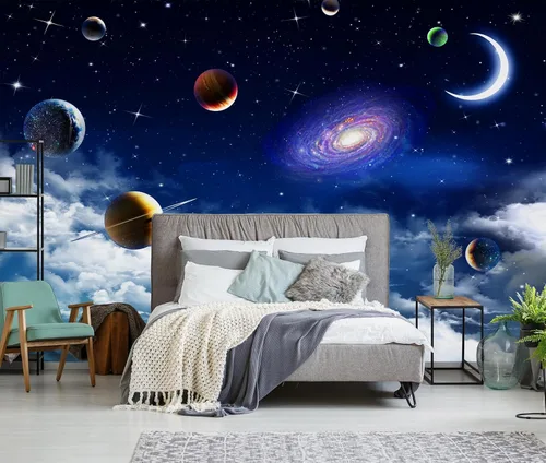 Miniatura 20 de Mural de Papel Pintado de Plumas Elegante Gris y Blanco para Sala de Estar Dormitorio (No se Pela ni se Pega) No despegar ni pegar