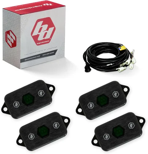 Miniatura 12 de Kit de luz LED para roca Baja Designs - 4 piezas. LED con arnés de cableado (blanco)