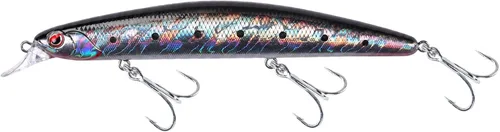 Miniatura 9 de LITTMA Señuelos de pesca de surf de California Señuelos de pesca de agua salada Jerkbait Crankbait Surf Minnow 110 - Sardina metálica Super Glow