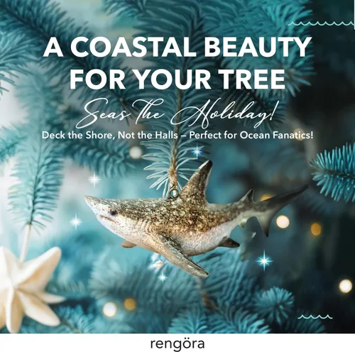 Miniatura 2 de Adorno de Navidad pintado a mano para playa – Decoración costera para árbol para amantes del océano – Adorno náutico único para árbol de Navidad