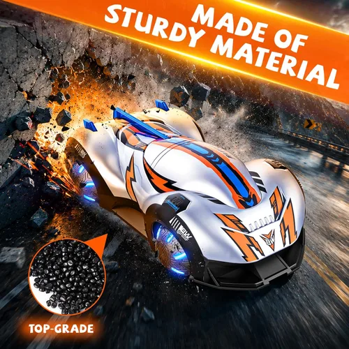 Miniatura 5 de AEROQUEST Rueda esférica RC Stunt Car, velocidad proporcional y dirección, ruedas ajustables de 30 a 90°, giro de 360°, deriva de cola de pez