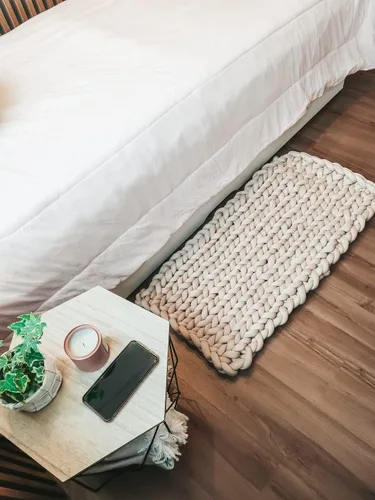 Miniatura 6 de Hilo para tejer con los brazos para hilo grueso, ganchillo tubular gigante para hacer mantas DIY, tejido a mano con nudos trenzados, manta lavable