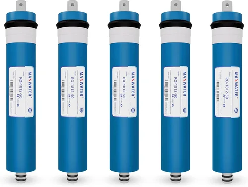 Sistema purificador de filtro de agua potable de membrana RO de ósmosis inversa 50 GPD, cartucho de repuesto de ajuste universal para FLTMEME50,
