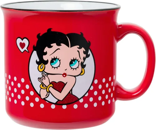 Miniatura 36 de Silver Buffalo - Taza de cerámica de campamento de Los Ositos Cariñositos con purpurina y frase «Positive Vibes» de 20 onzas Care Bears Vibes