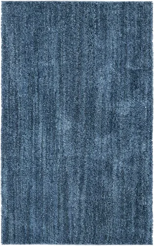 Miniatura 2 de Unique Loom Shaggy Chic Collection Alfombra de área, lanudo (2' x 3' 1", rectangular, azul arándano)