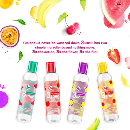 Miniatura 6 de ID Lubricants 3some - Masaje sensual con sabor a maracuyá, delicia oral y diversión cálida para el placer de las parejas, lubricante de masaje