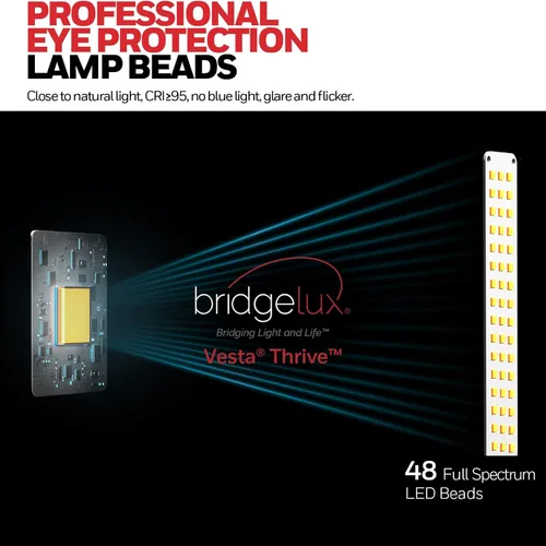 Miniatura 4 de Honeywell Lámpara de escritorio LED mejorada - H01 Pro Sunturalux™ Luz de escritorio plegable con puerto de carga USB A+C, lámpara de mesa regulable