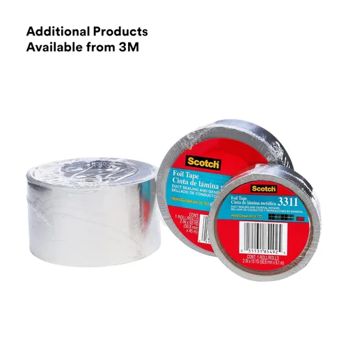 Miniatura 7 de Scotch - Cinta de aluminio, 2 pulgadas por 50 yardas, 3311, 1 rollo
