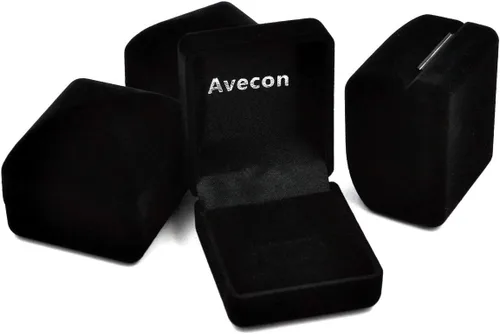 Miniatura 8 de AVECON Anillo de compromiso de plata de ley 925 con forma de corazón para ella, anillo solitario de compromiso de boda, eternidad, aniversario