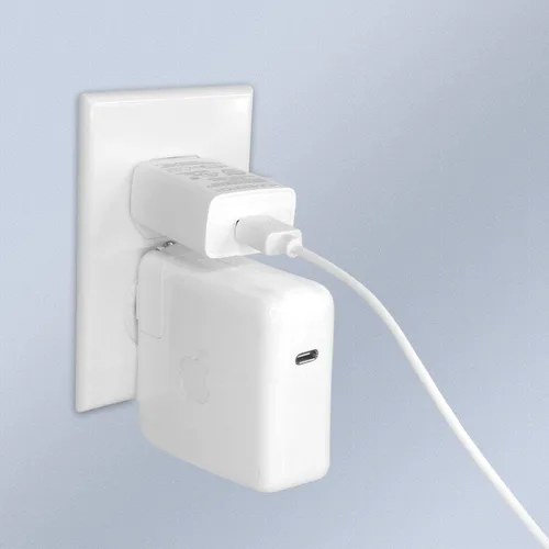 Miniatura 4 de Cargador de pared USB certificado UL 5V1A enchufe en la puerta Adaptador de CA de alimentación de viaje oficina uso doméstico - 1 paquete blanco